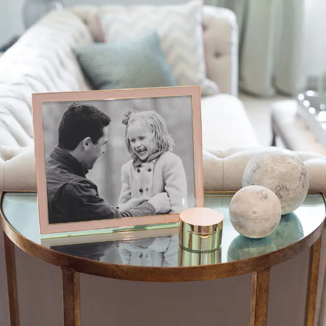 Pastel Pink & Gold Photo Frame