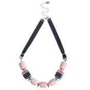 Pastel Stripe Bead Necklace
