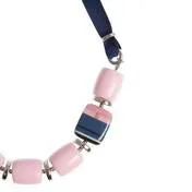 Pastel Stripe Bead Necklace
