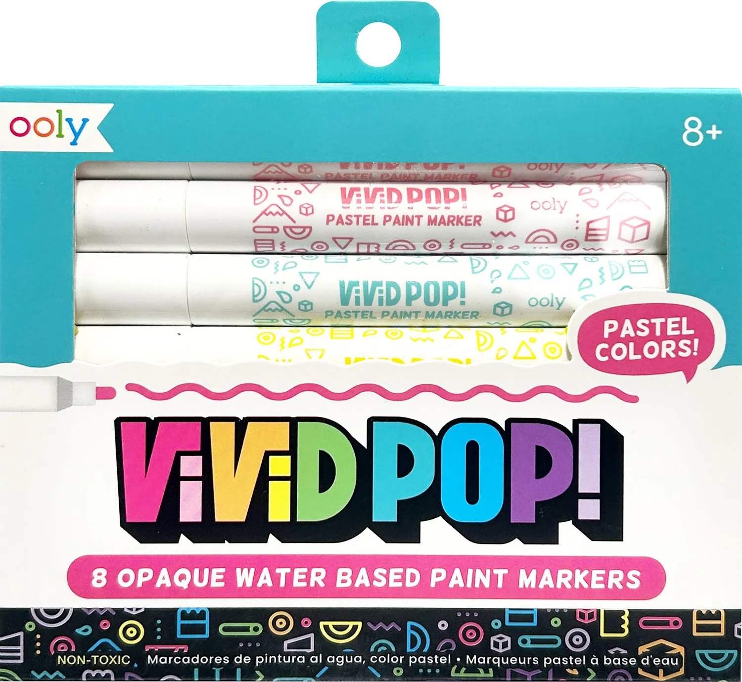 Pastel Vivid Pop! 8 Water Based Paint Markers