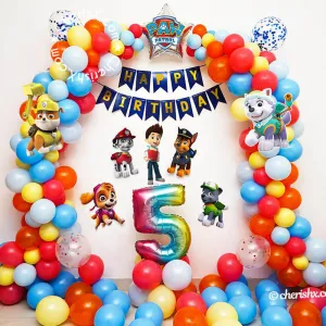 Paw Patrol Kids Birthday Decoration Items Pack of 264 Pcs