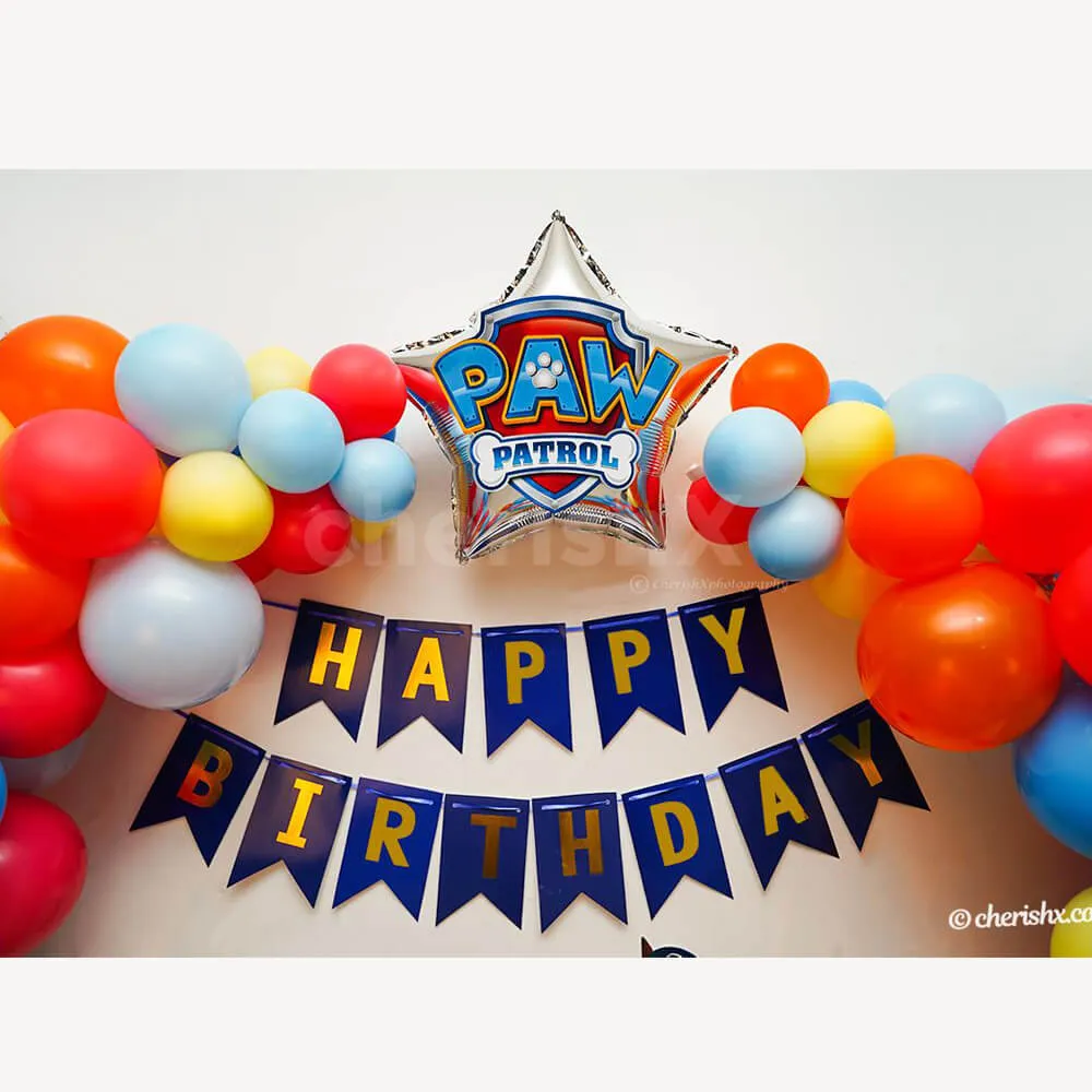 Paw Patrol Kids Birthday Decoration Items Pack of 264 Pcs