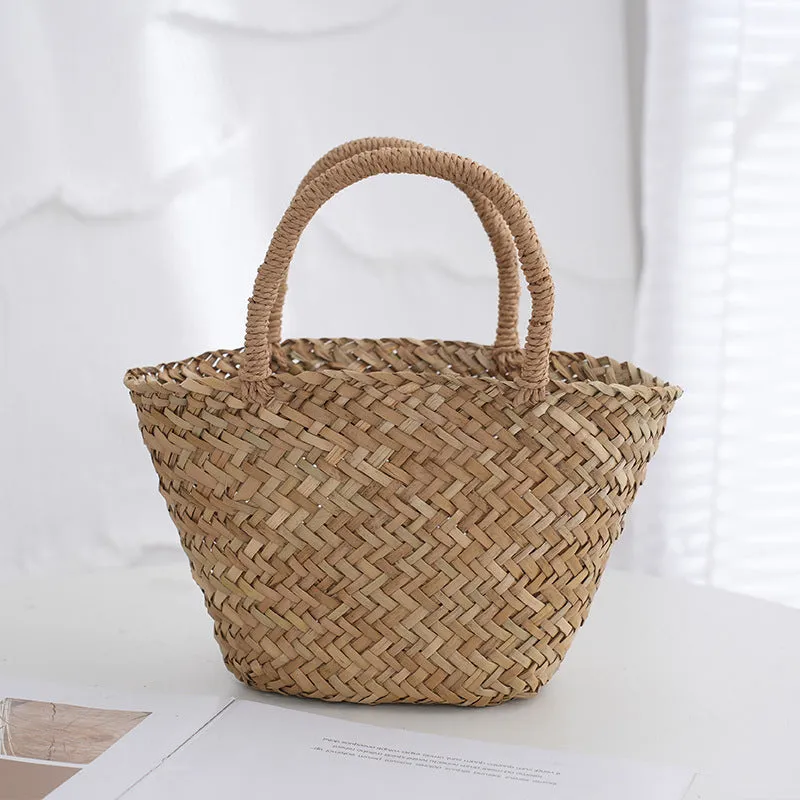 Personalized Embroidered Name Bags Straw Basket Bridal Shower Bags Customized Straw Bags Custom Beach Bag Straw Tote