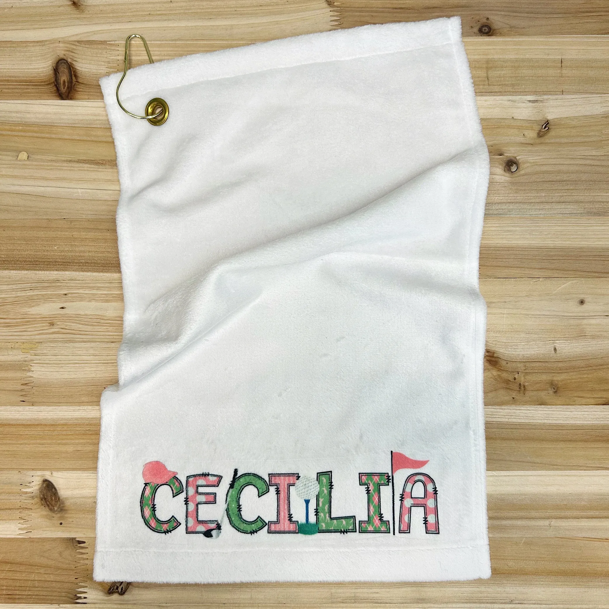 Personalized Ladies Golf Towel