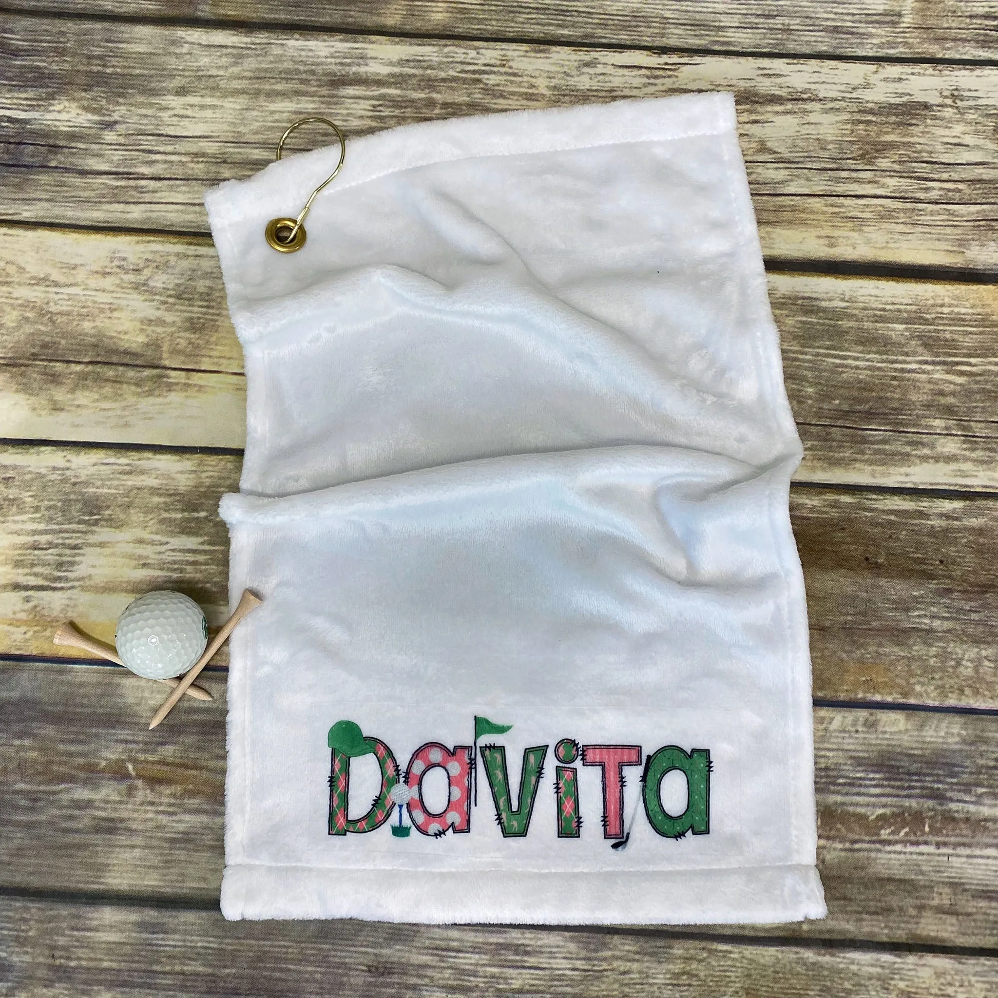Personalized Ladies Golf Towel