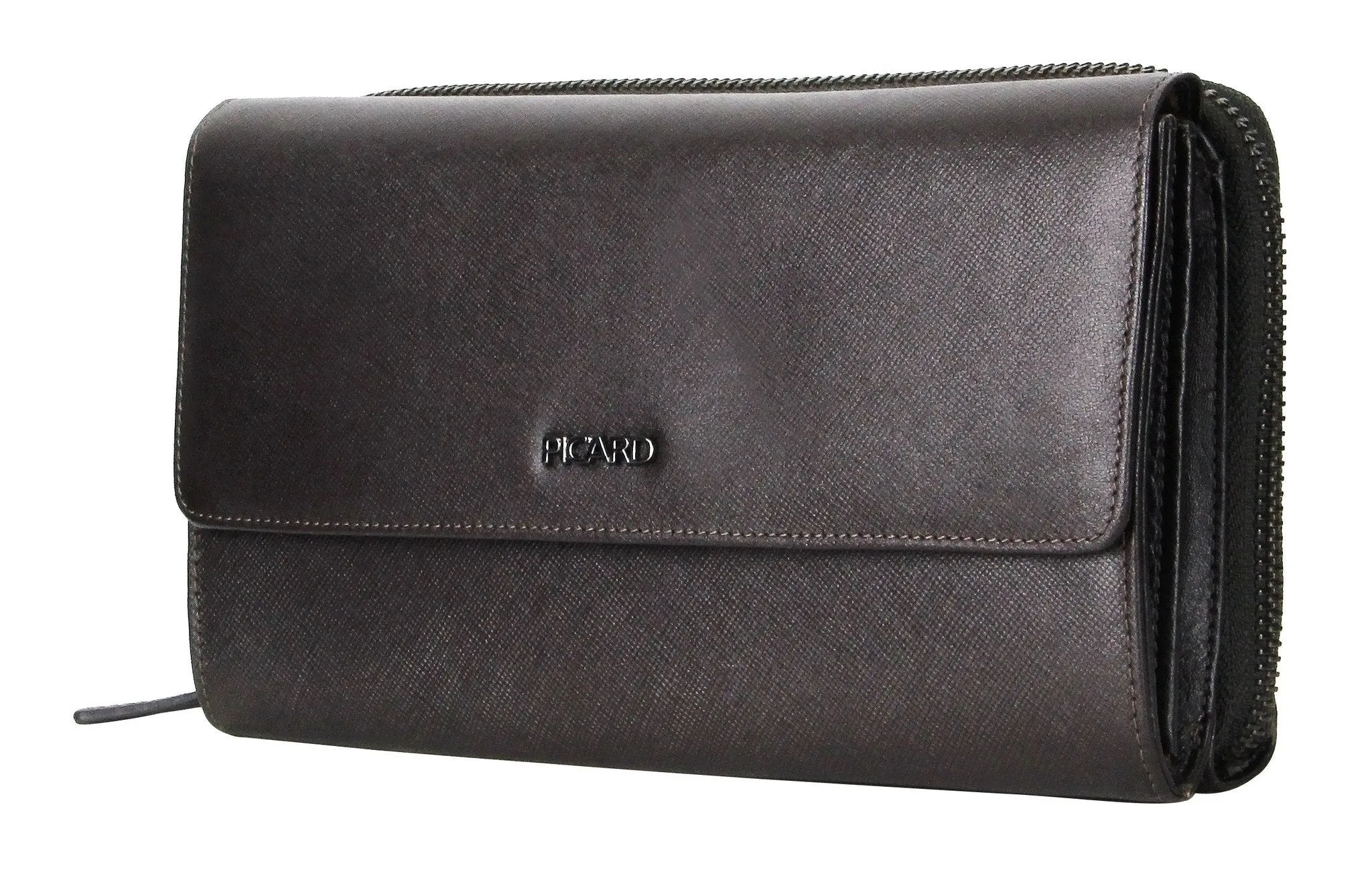 Picard Saffiano  Men's Leather Clutch Bag (Black)