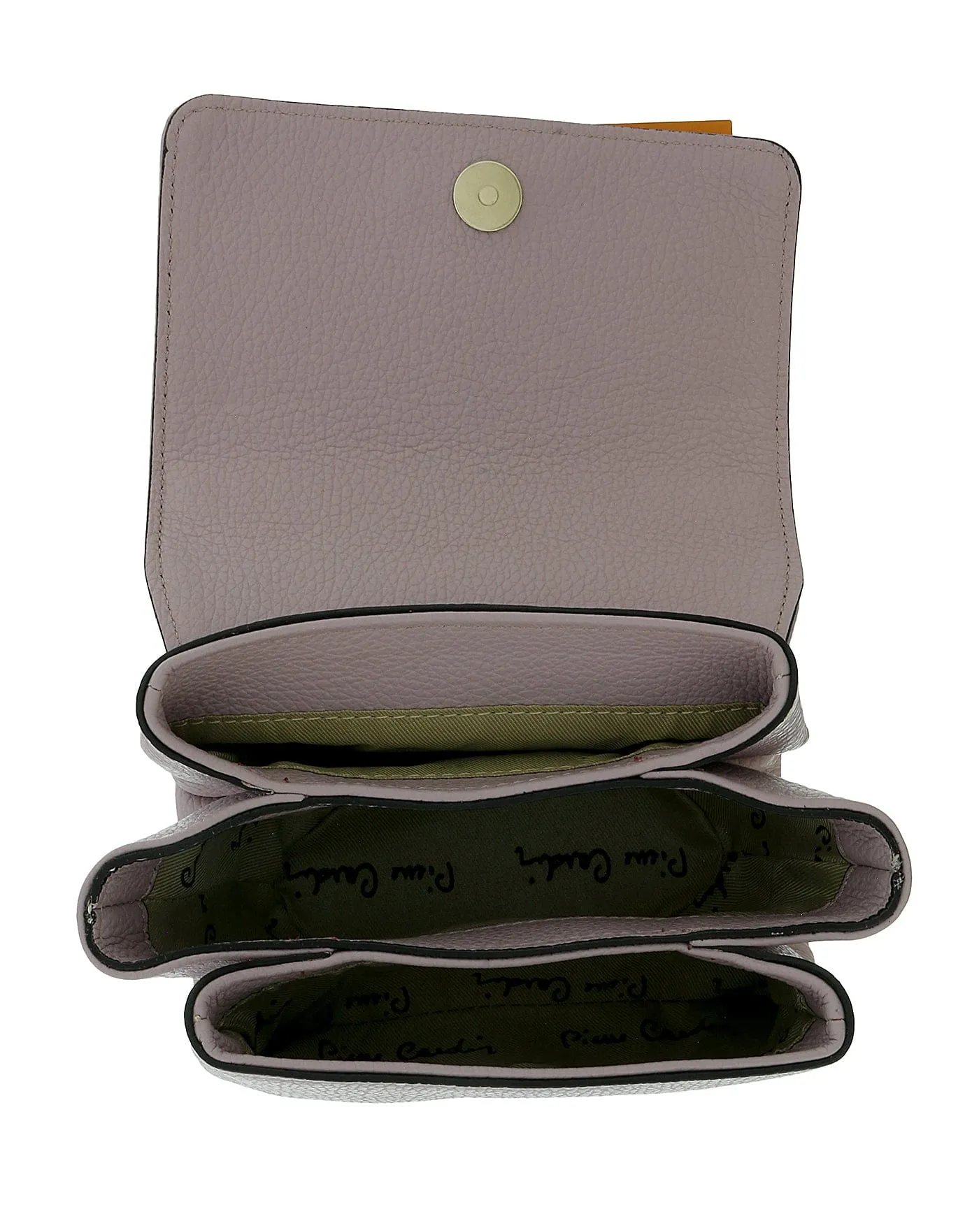 Pierre Cardin Lilac Leather Small Soft Square Crossbody Bag
