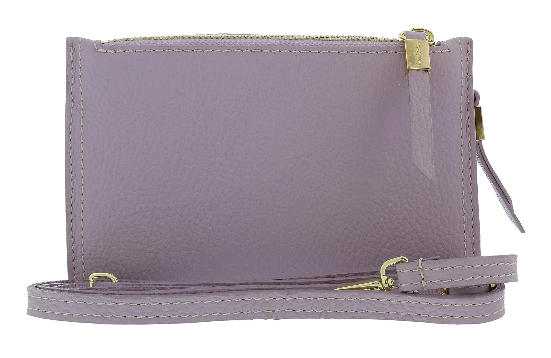 Pierre Cardin Lilac Leather Small Structured Square Crossbody Bag