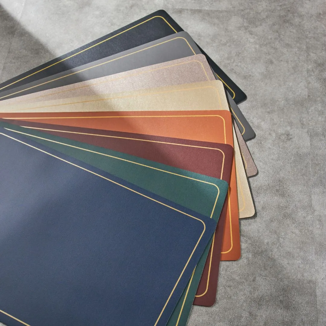 Plain PU Leather Rectangle Placemat