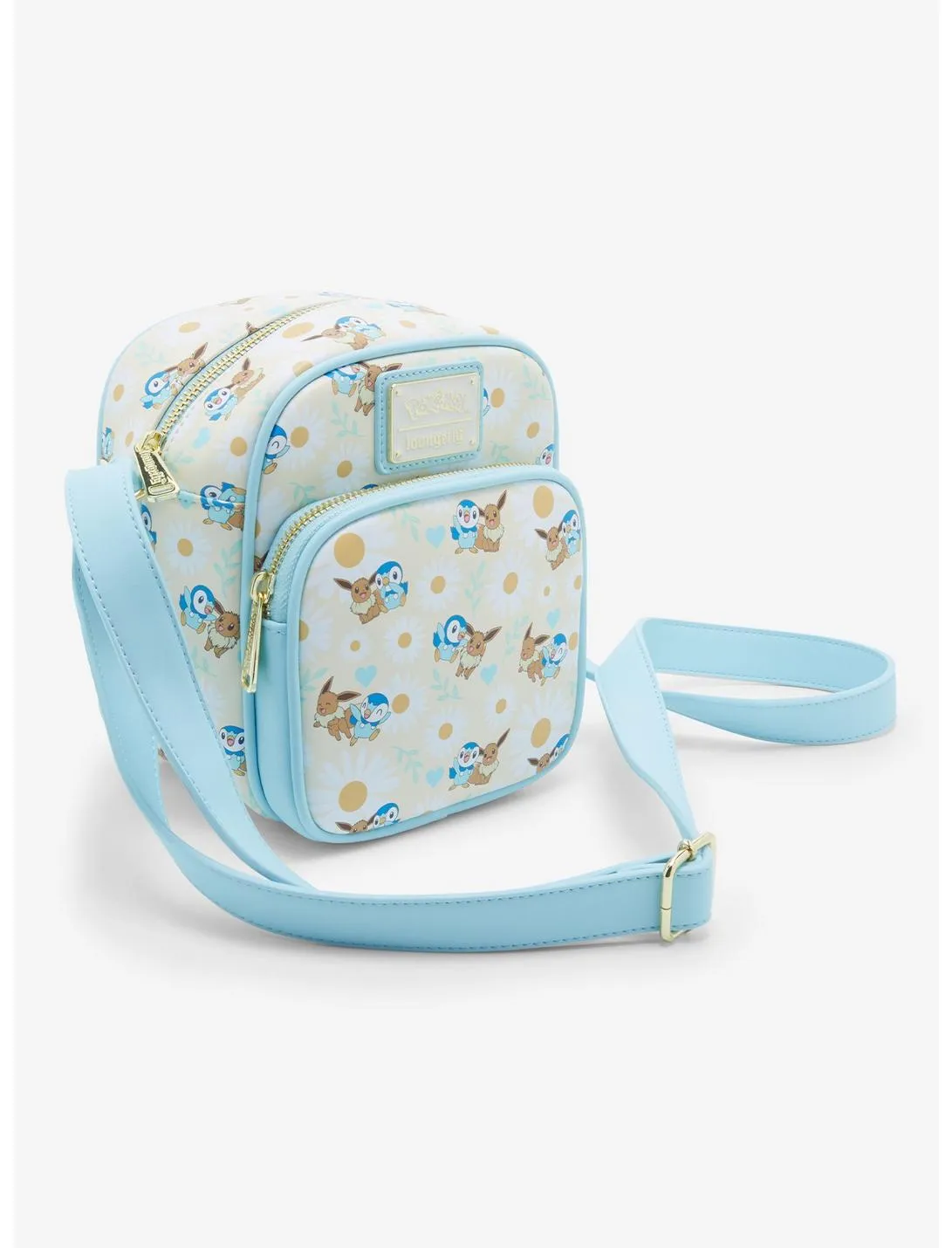 Pokemon Crossbody Eevee & Piplup Besties AOP Loungefly