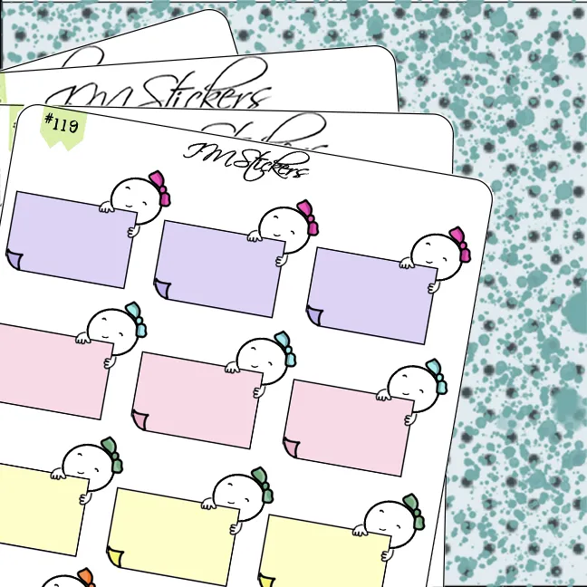 Post It Reminders in Pastels