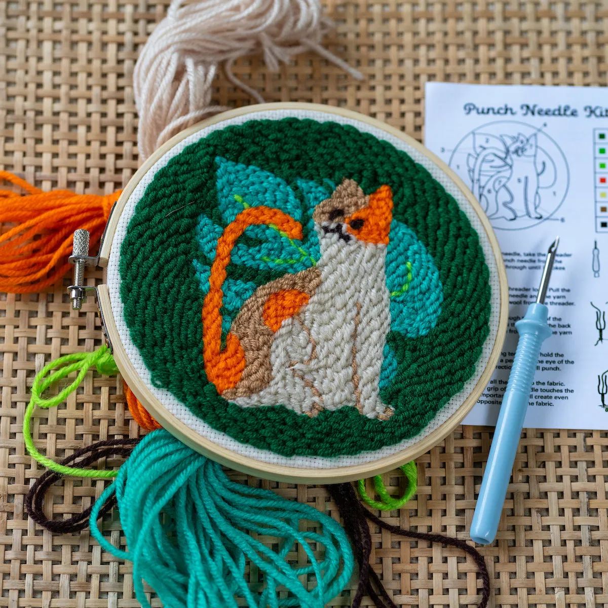 Punch Needle Kit (Calico Cat)