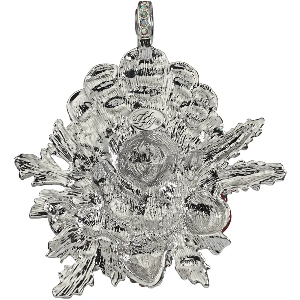 Queen Of The Harvest Turkey Magnetic Enhancer (Sterling Silvertone)