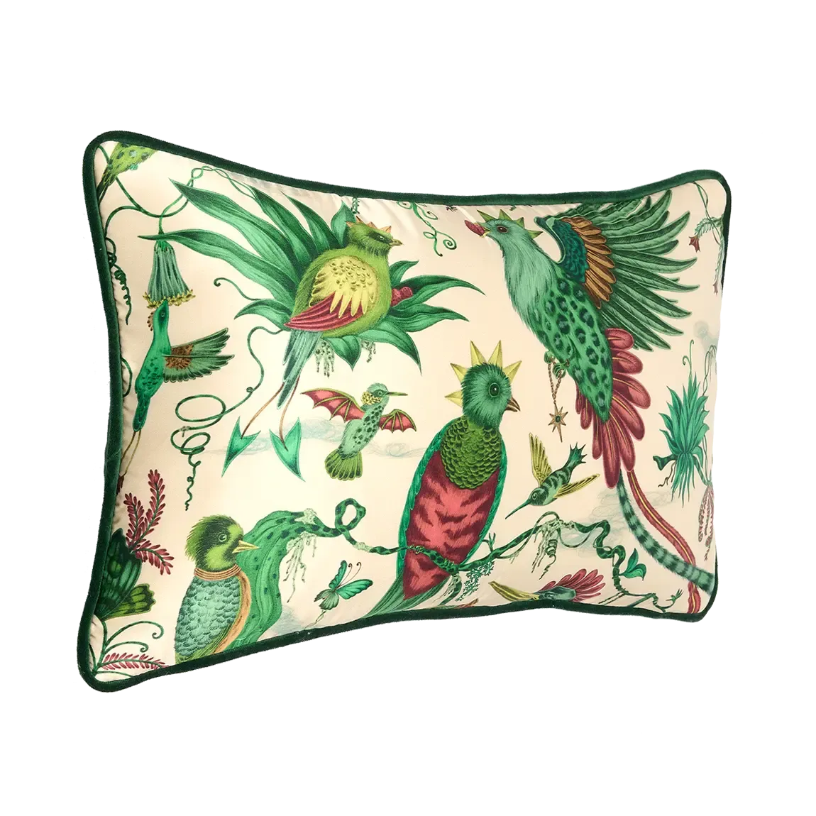 Quetzal Silk Bolster Cushion