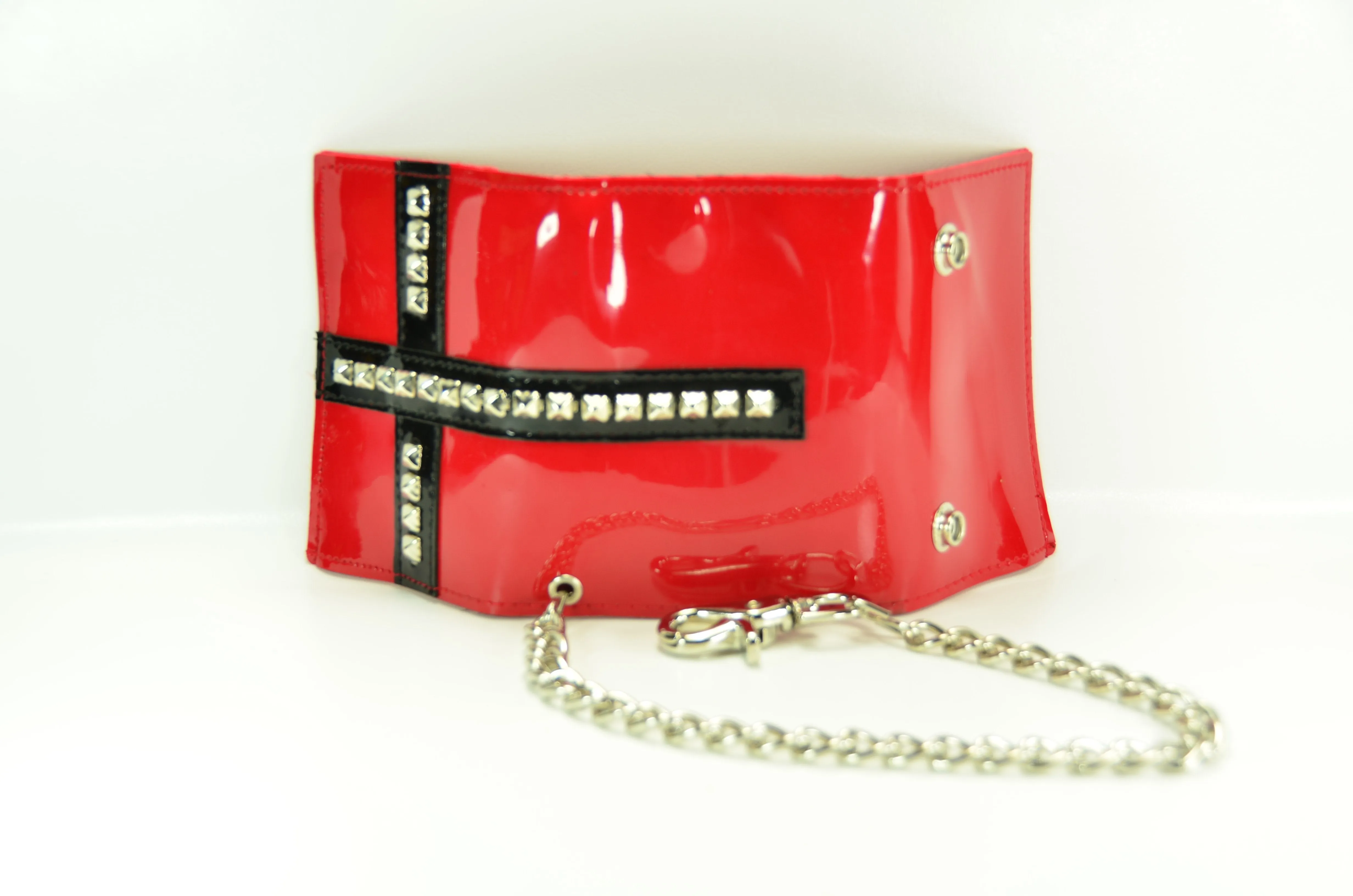 RedTrifold Wallet WithBlack Cross