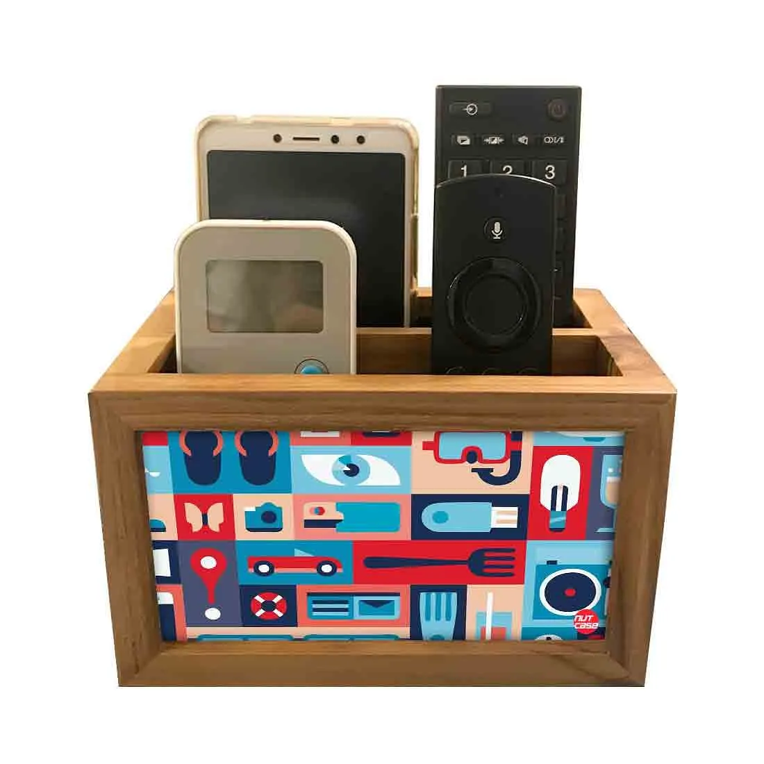 Remote Control Stand Holder Organizer For TV / AC Remotes -  Retro Elements