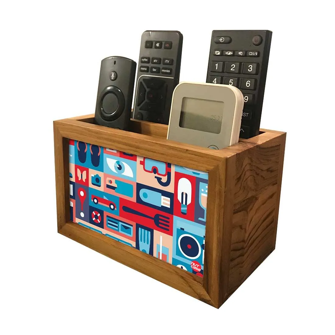 Remote Control Stand Holder Organizer For TV / AC Remotes -  Retro Elements