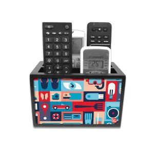 Remote Control Stand Holder Organizer For TV / AC Remotes -  Retro Elements