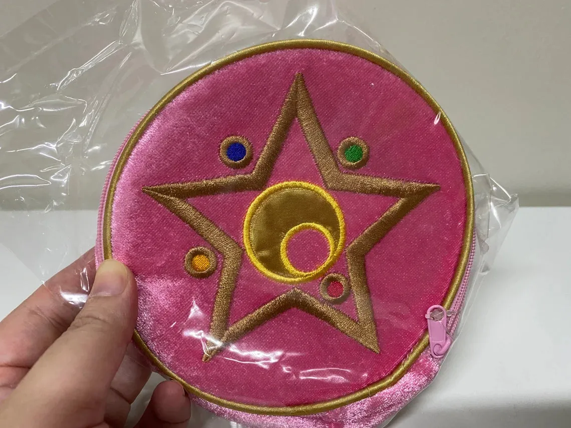 Sailor Moon Sailormoon Crystal Star Embroidery Purse Rare Retried