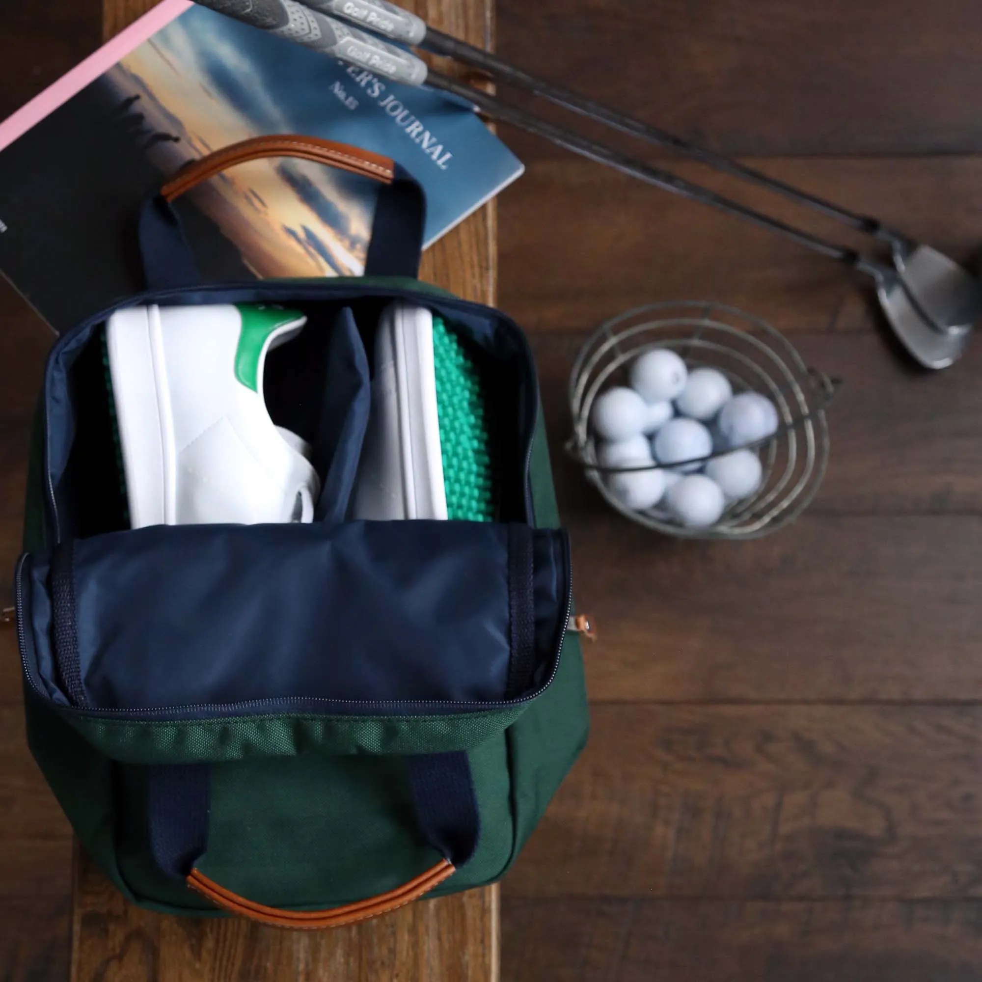 Savannah Golf Shoe Bag- Hunter Green