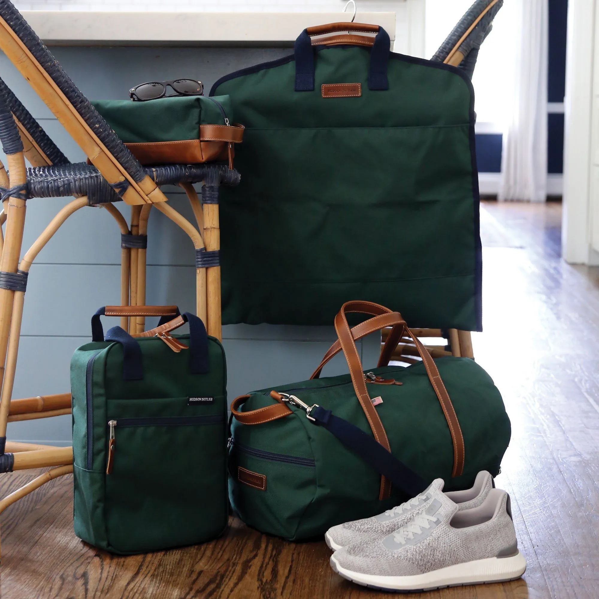 Savannah Golf Shoe Bag- Hunter Green