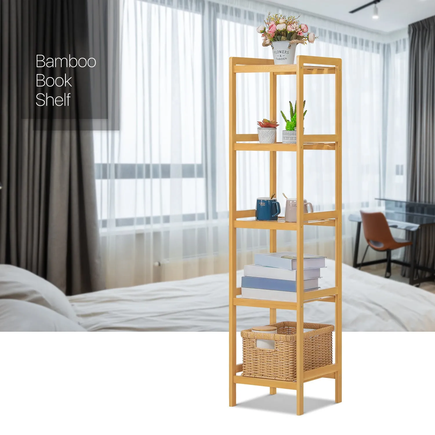 Simplified Multi-Functional Shelving Organizer - 14" - Natural