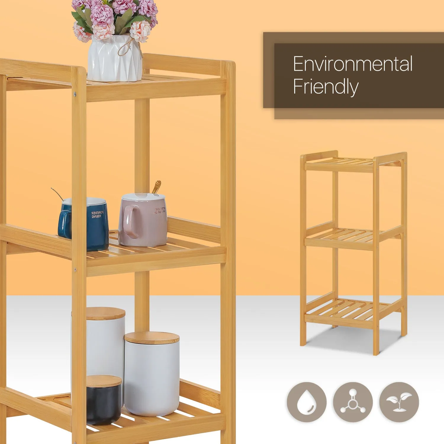 Simplified Multi-Functional Shelving Organizer - 14" - Natural