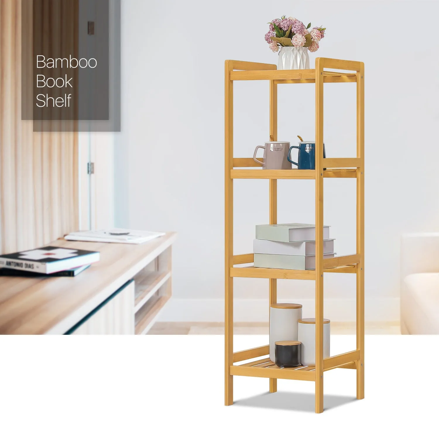 Simplified Multi-Functional Shelving Organizer - 14" - Natural