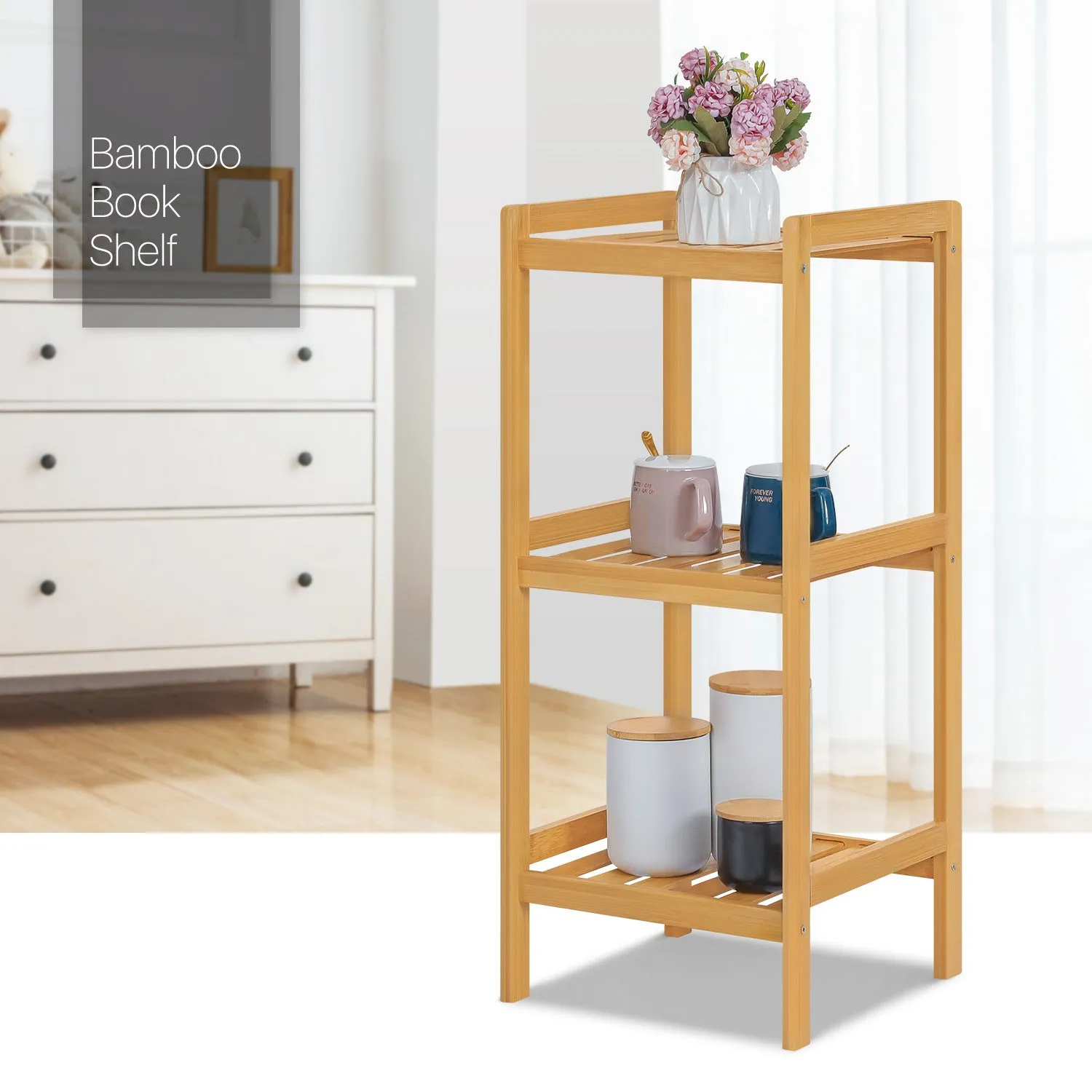 Simplified Multi-Functional Shelving Organizer - 14" - Natural