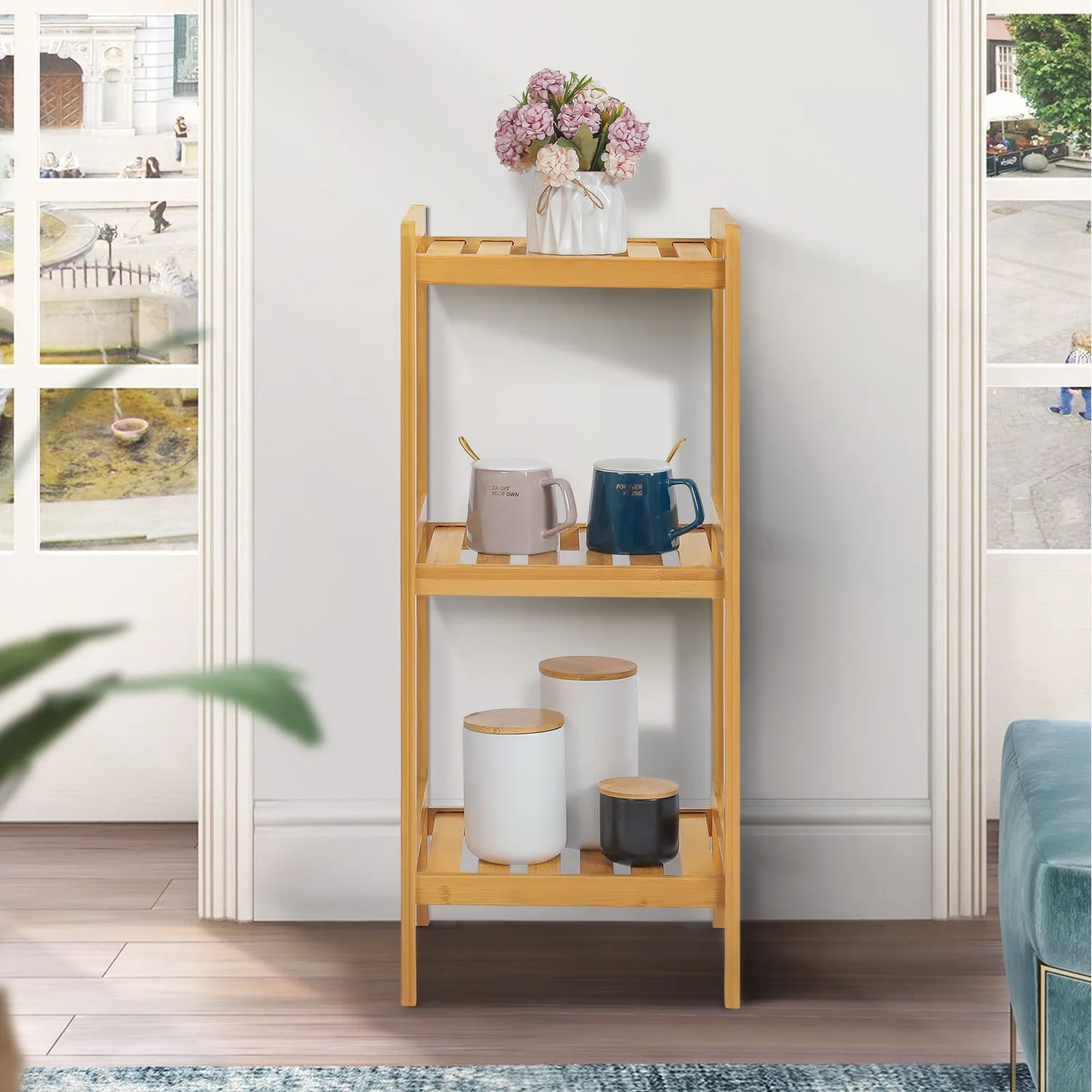Simplified Multi-Functional Shelving Organizer - 14" - Natural
