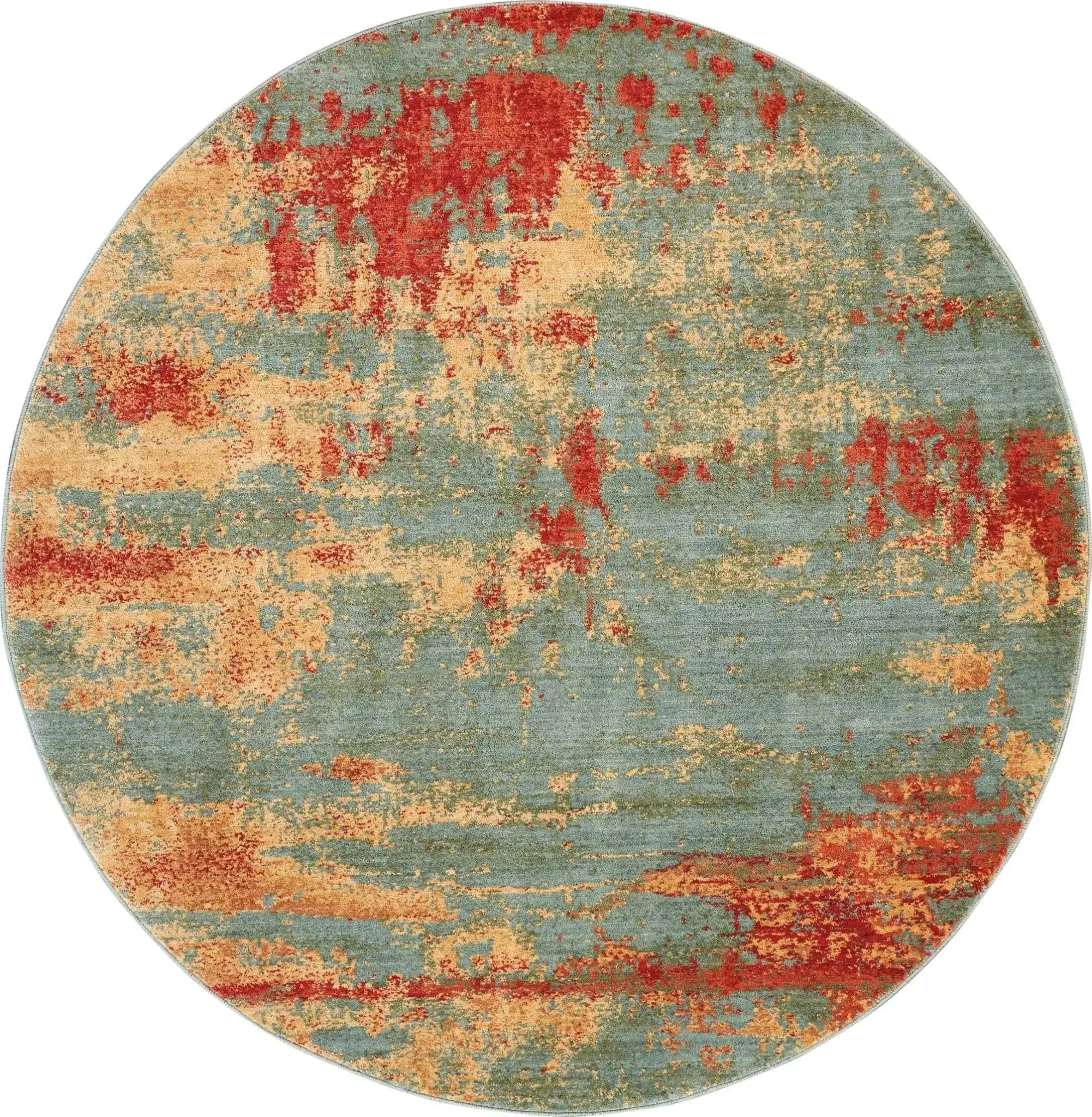 Somerset ST91 Teal/Multicolor Rug