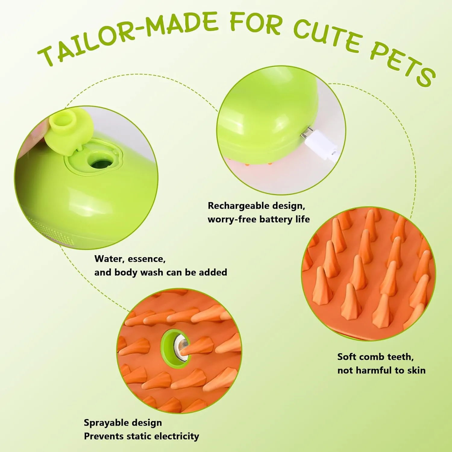 Spa Spray Pet Brush