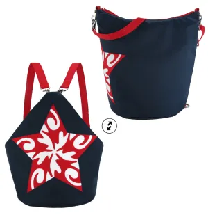 Star | Navy Nylon | Convertible Backpack Purse