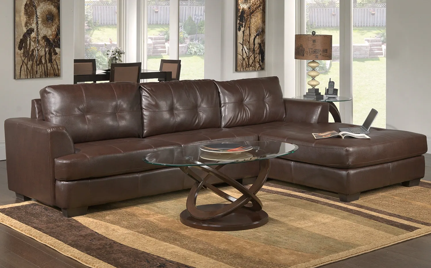 Stark Coffee Table - Brown Cherry
