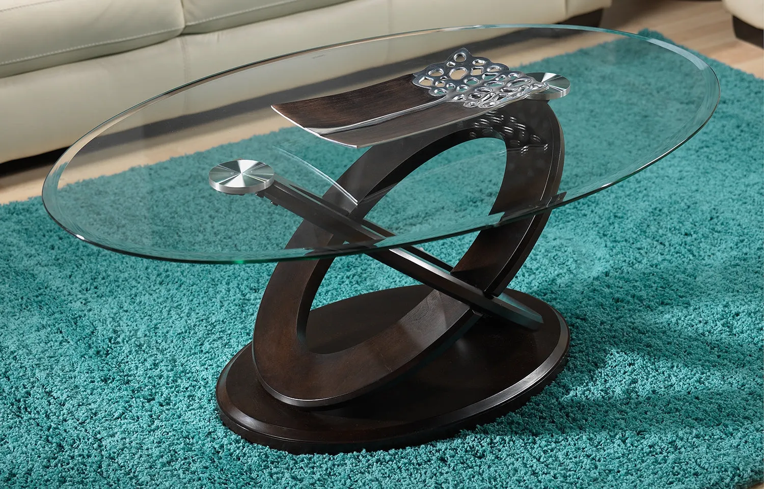 Stark Coffee Table - Brown Cherry