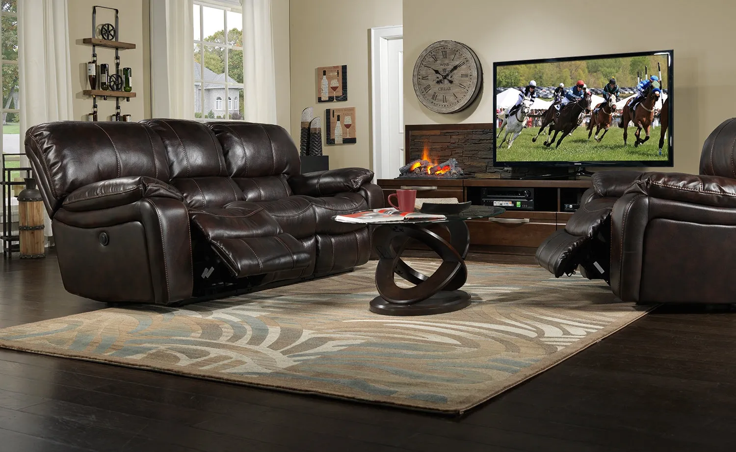 Stark Coffee Table - Brown Cherry