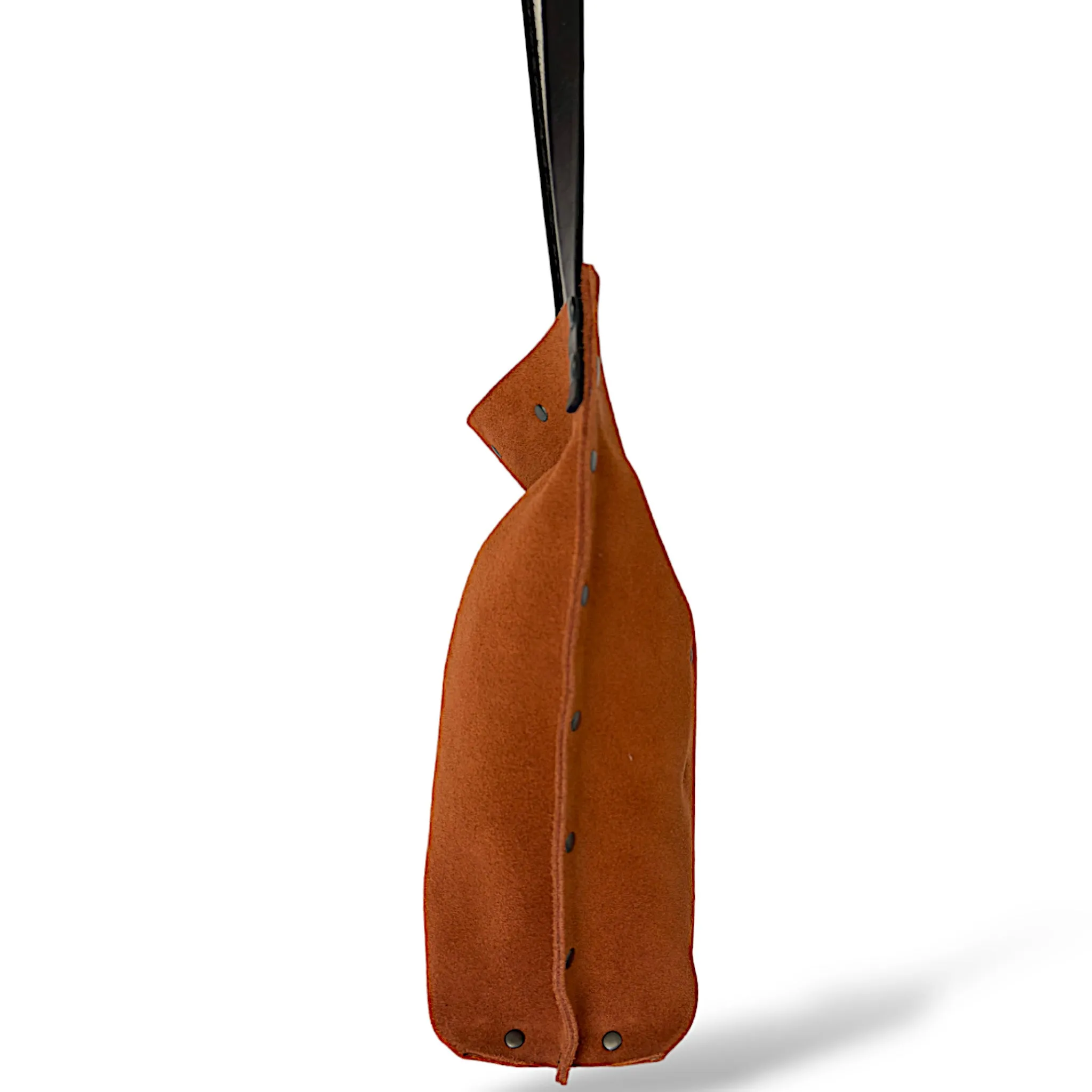 Suede Brown Crossbody Bag
