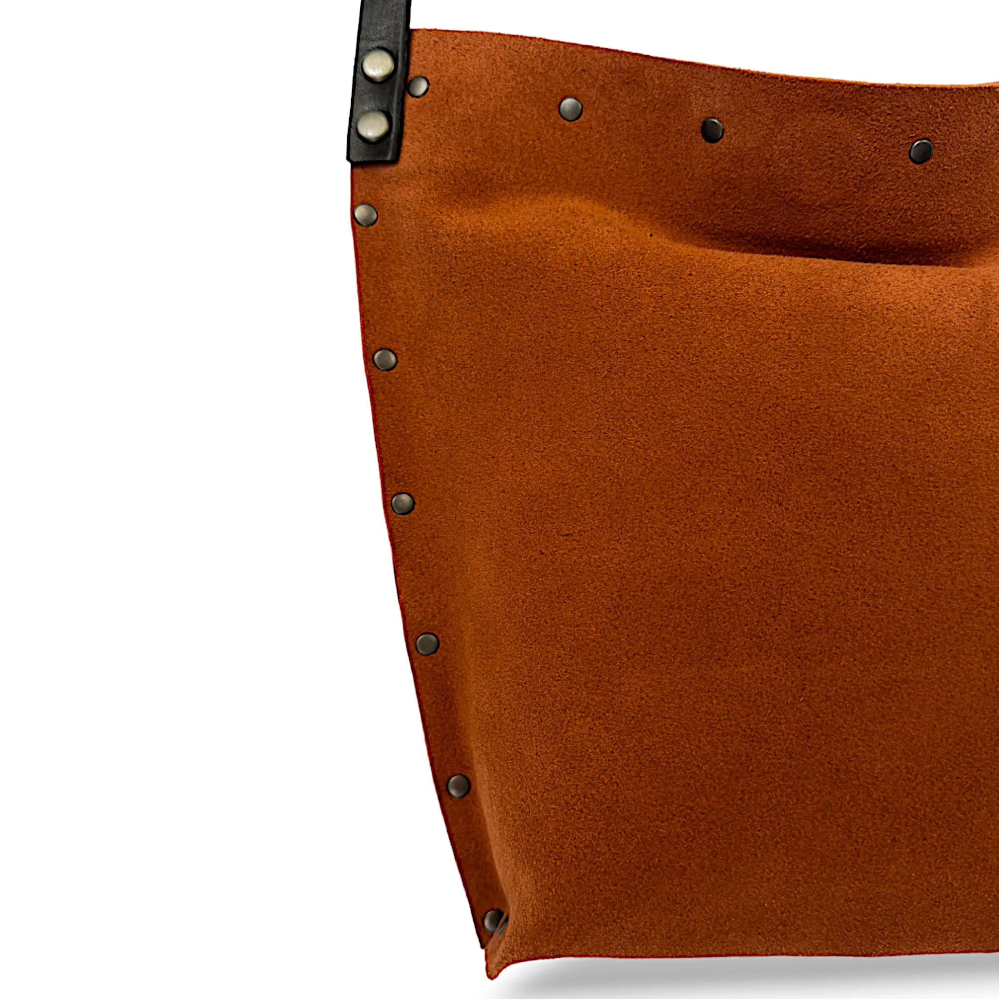 Suede Brown Crossbody Bag