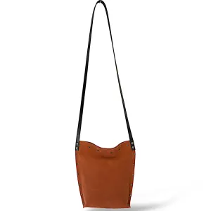 Suede Brown Crossbody Bag