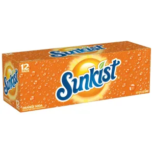 Sunkist Orange 12 Pack / 12oz cans