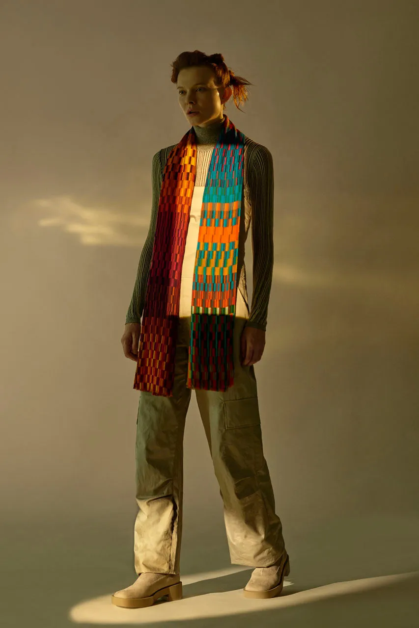 SUNSET TIDE PURE WOOL SCARF