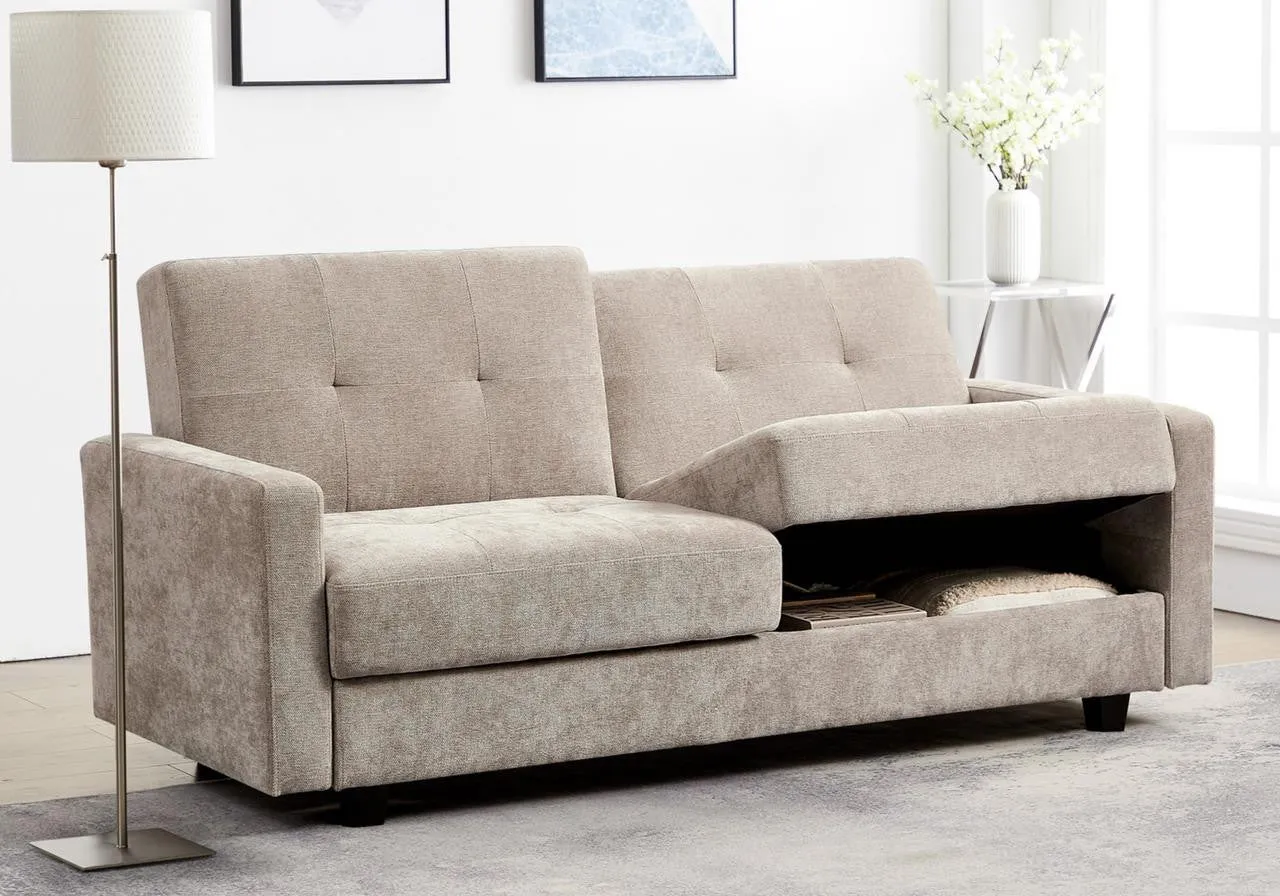 Teme Sofabed - Beige 3 Seater - 194 CM
