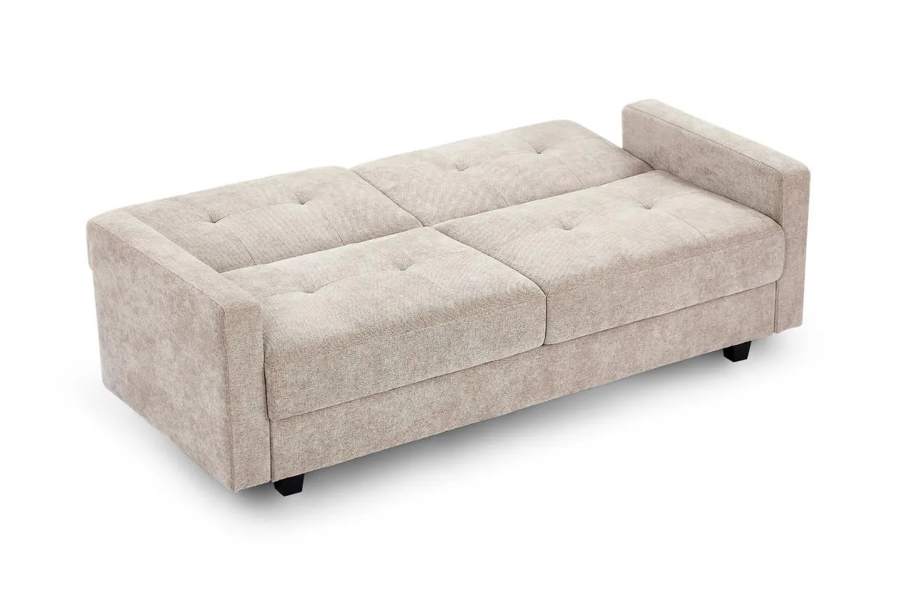 Teme Sofabed - Beige 3 Seater - 194 CM