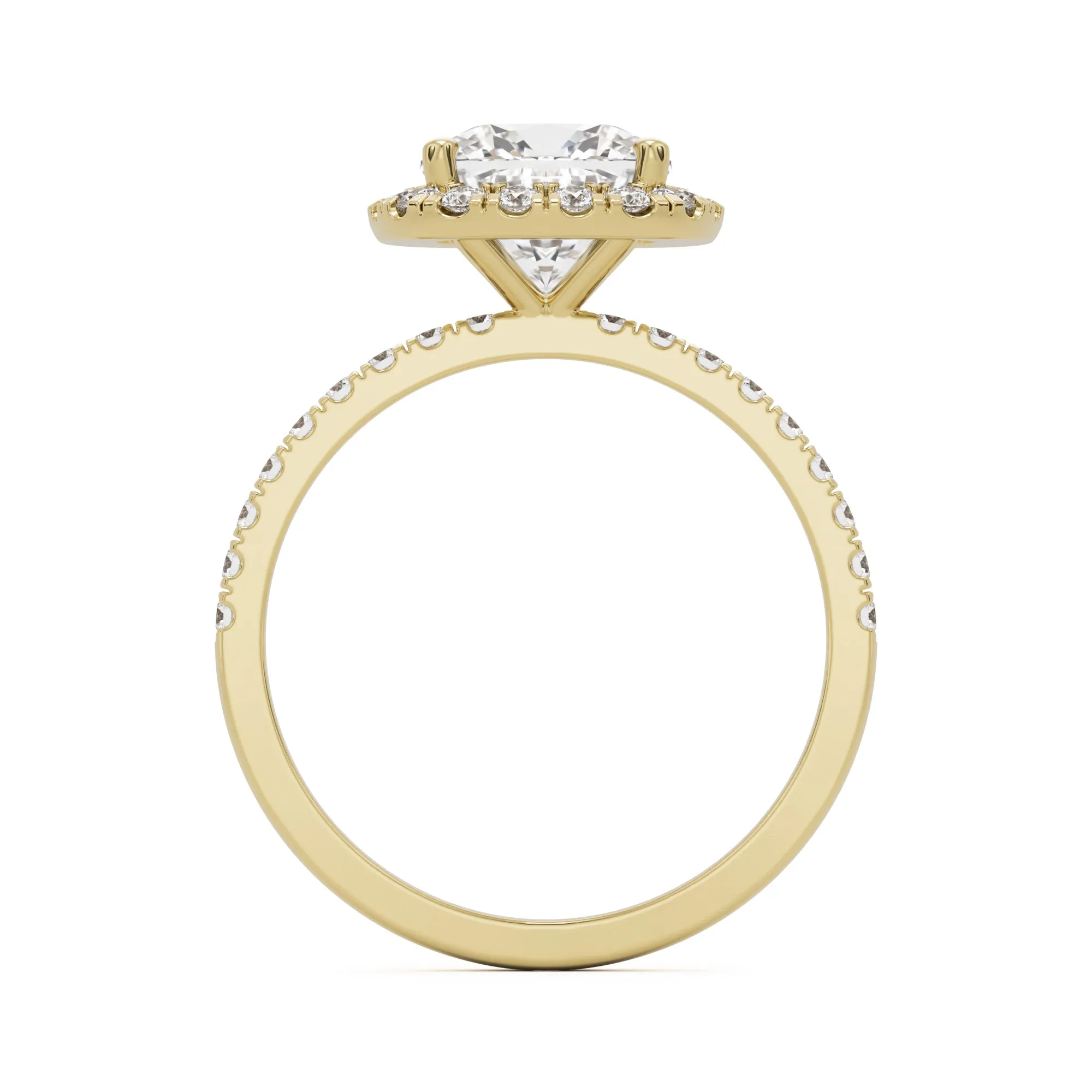 The Cushion Halo Pavé