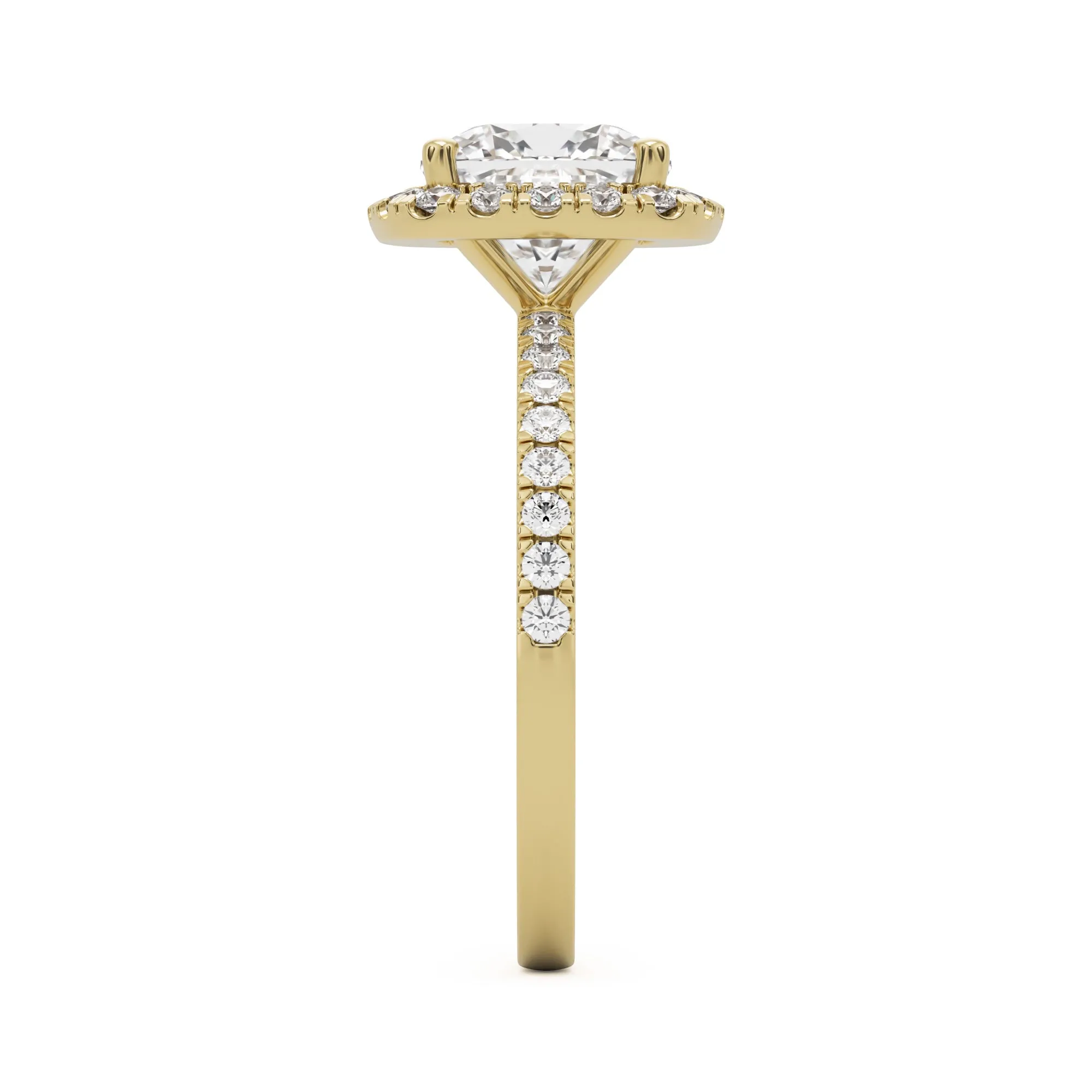 The Cushion Halo Pavé