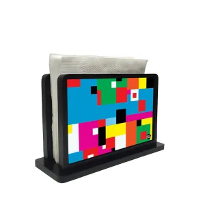 Tissue Holder Paper Napkin Stand - Colorful Mix Box Pattern