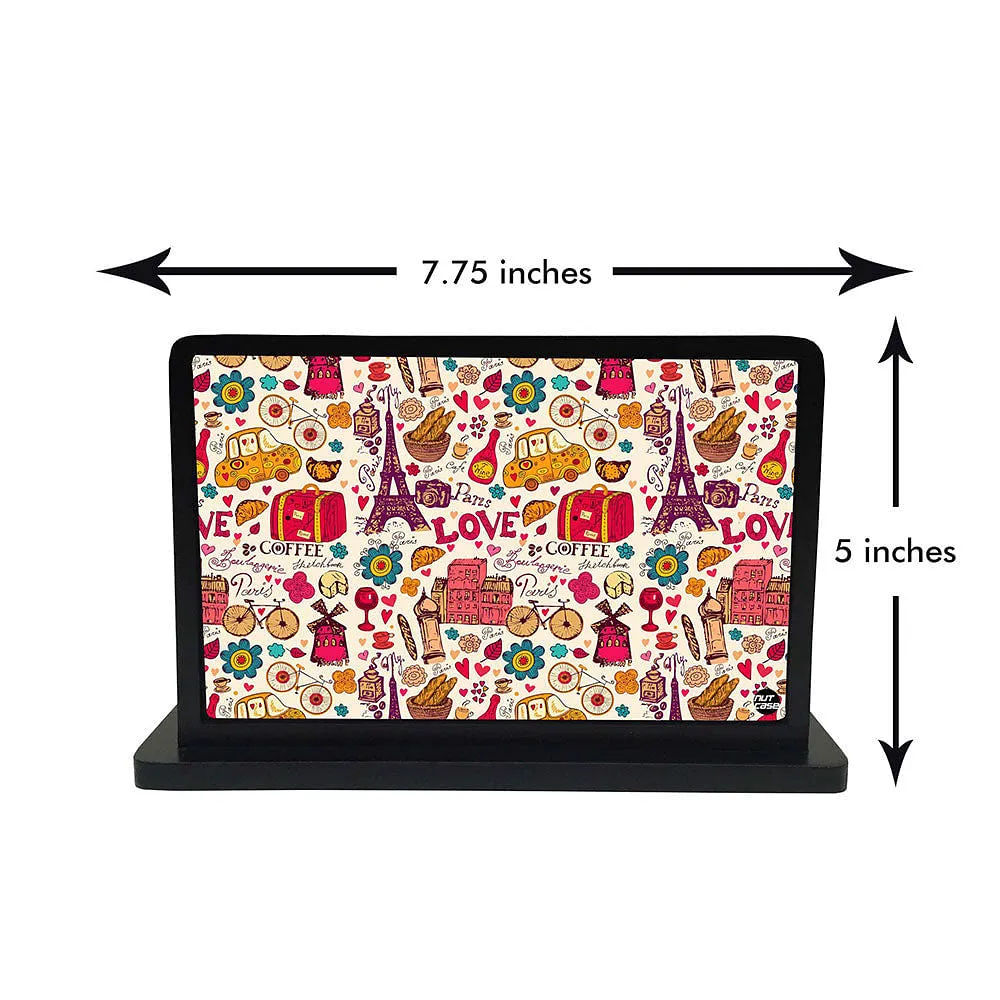 Tissue Holder Paper Napkin Stand - Love Paris City