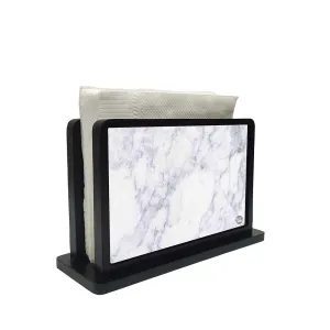 Tissue Holder Paper Napkin Stand - Marble White