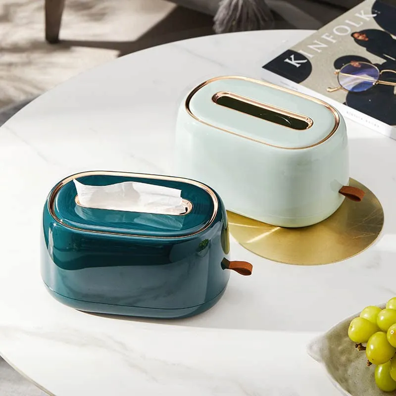 TISSUE PAPER HOLDER & WALL-MOUNTING NAPKIN DISPENSER - COOL MINT