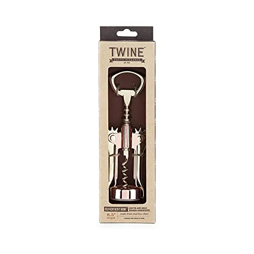 Twine Copper and Gold Winged Corkscrews